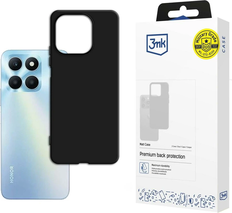 Mbështjellës 3mk Matt Case për Honor X6A, i zi