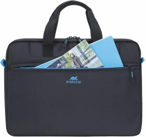 çantë laptopi RIVACASE 8027, për 14\", poliester, e zezë