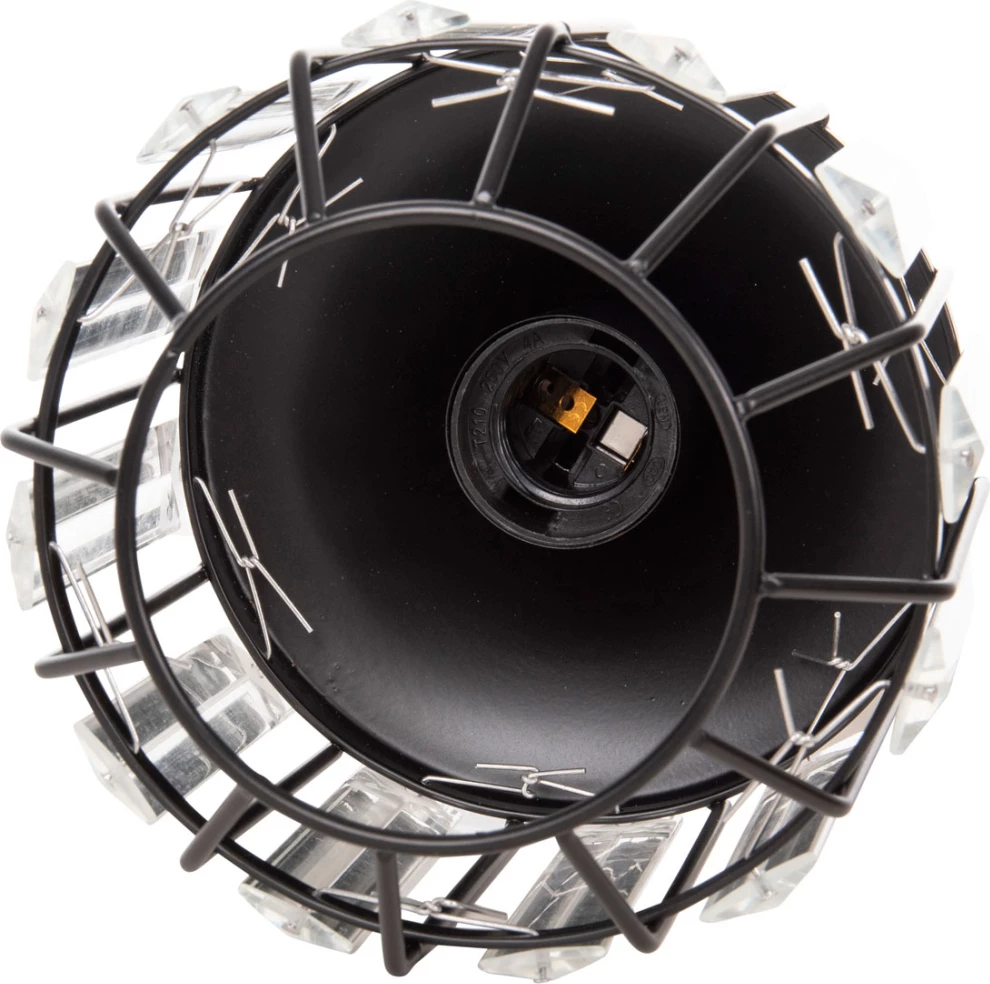 Llambë tavanore varëse, FH4084, 3-drita, metal-xham, Φ14x123H cm