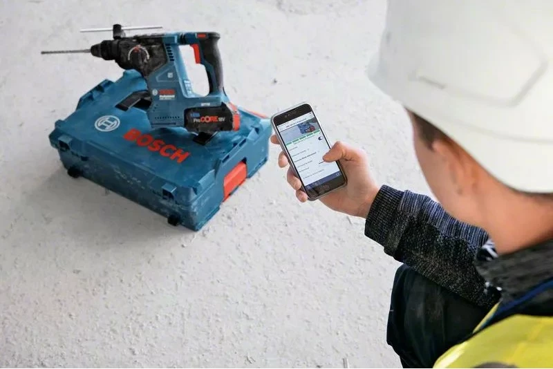 Çekiç elektrik Bosch GBH 18V-24 C, SDS Plus, brushless, 18V, zi/blu