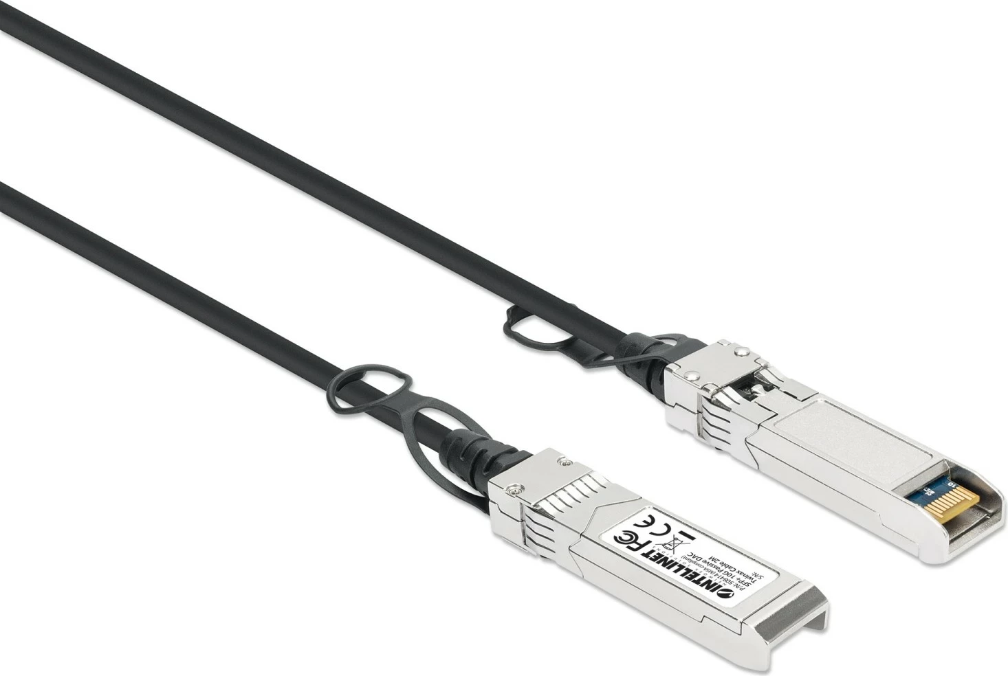 Kabllo Twinax Intellinet 508414, SFP+ 10G, 2m, e zezë