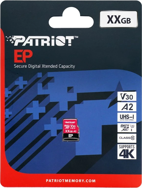Kartelë memorie Patriot Memory EP A2, 512 GB, MicroSDXC, V30 U3, e zezë