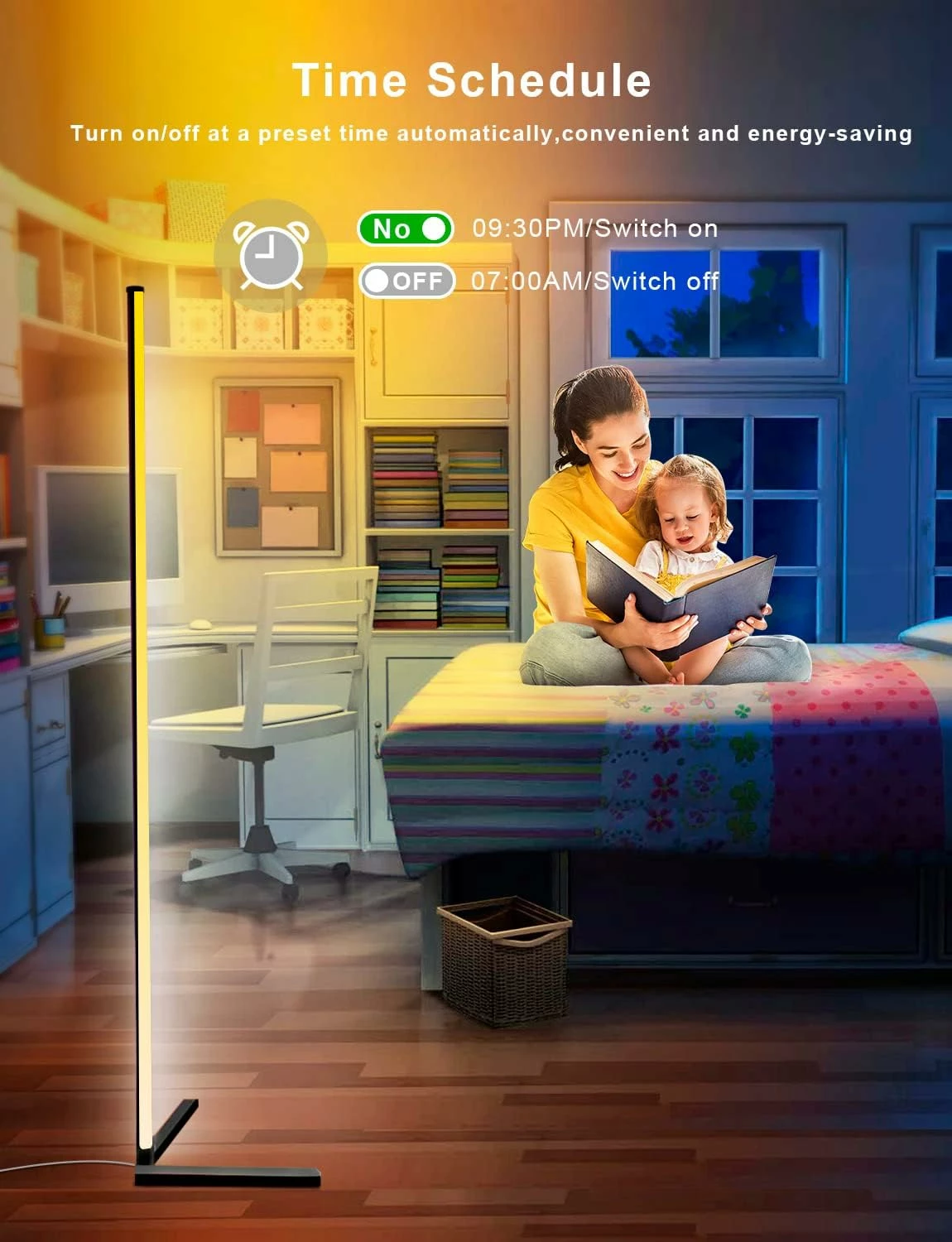 Llambë dyshemeje TRIBE, RGB, 40x40x142 cm