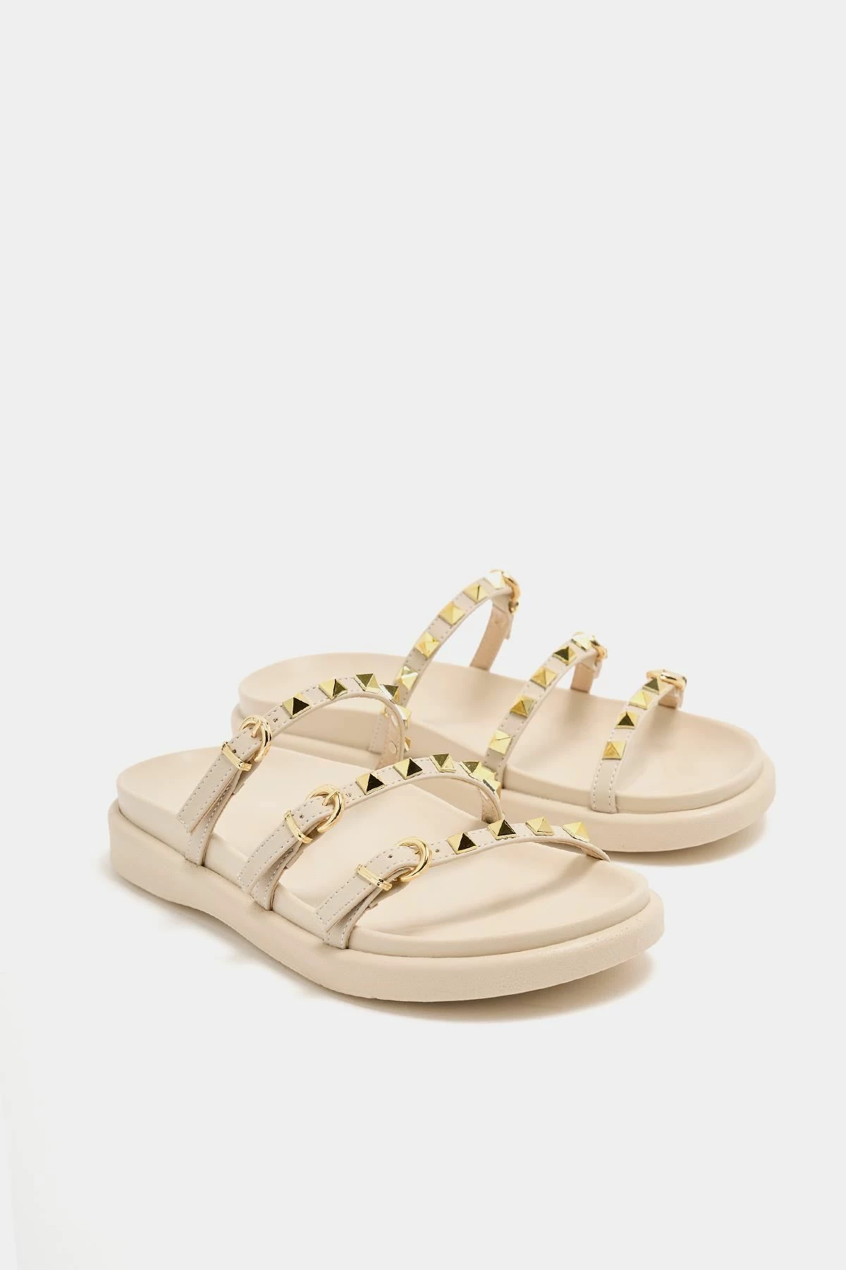 Pantofla për gra, krem, Jumeon, MK1340125YR20-003