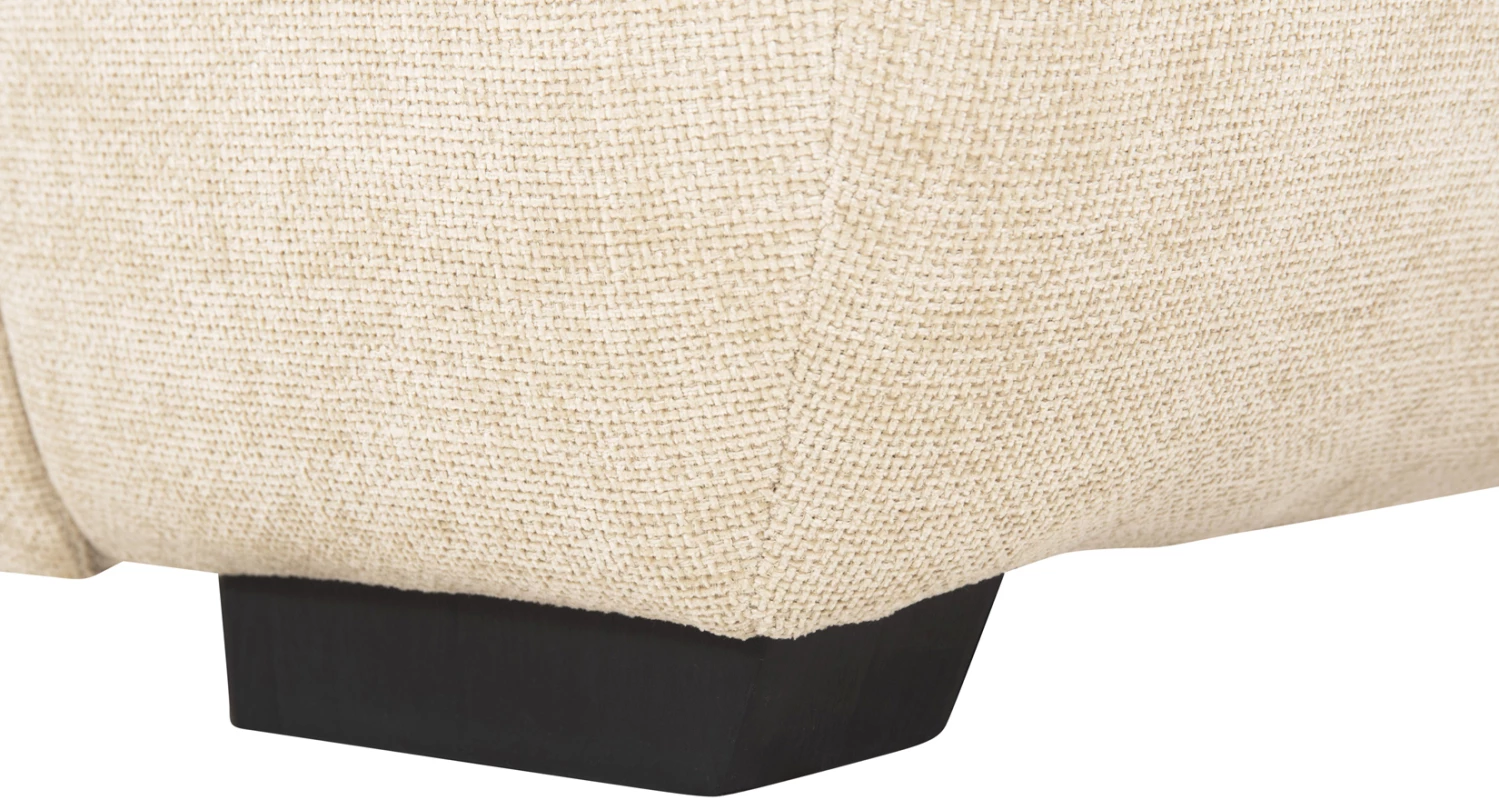 Këndi i divanit (majtas) COVEN FH3266.01L, pëlhurë ecru, 298x102-208x85H cm