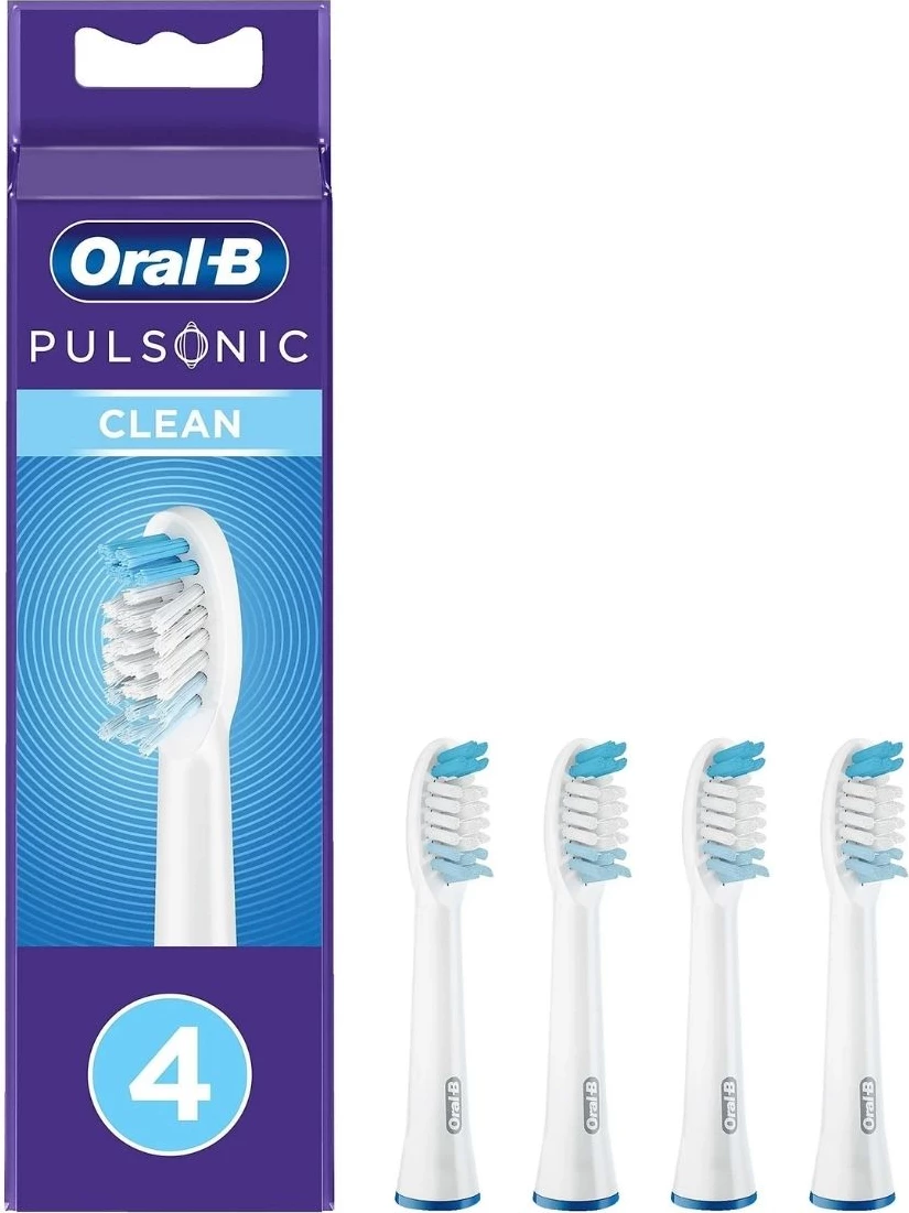 Kokë furçe dhëmbësh sonike, Oral-B, Pulsonic Clean 299813, set 4-copësh, e bardhë