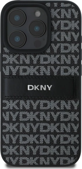 Mbështjellës DKNY Texture Pattern Tonal Stripe për iPhone 16 Pro Max, i zi