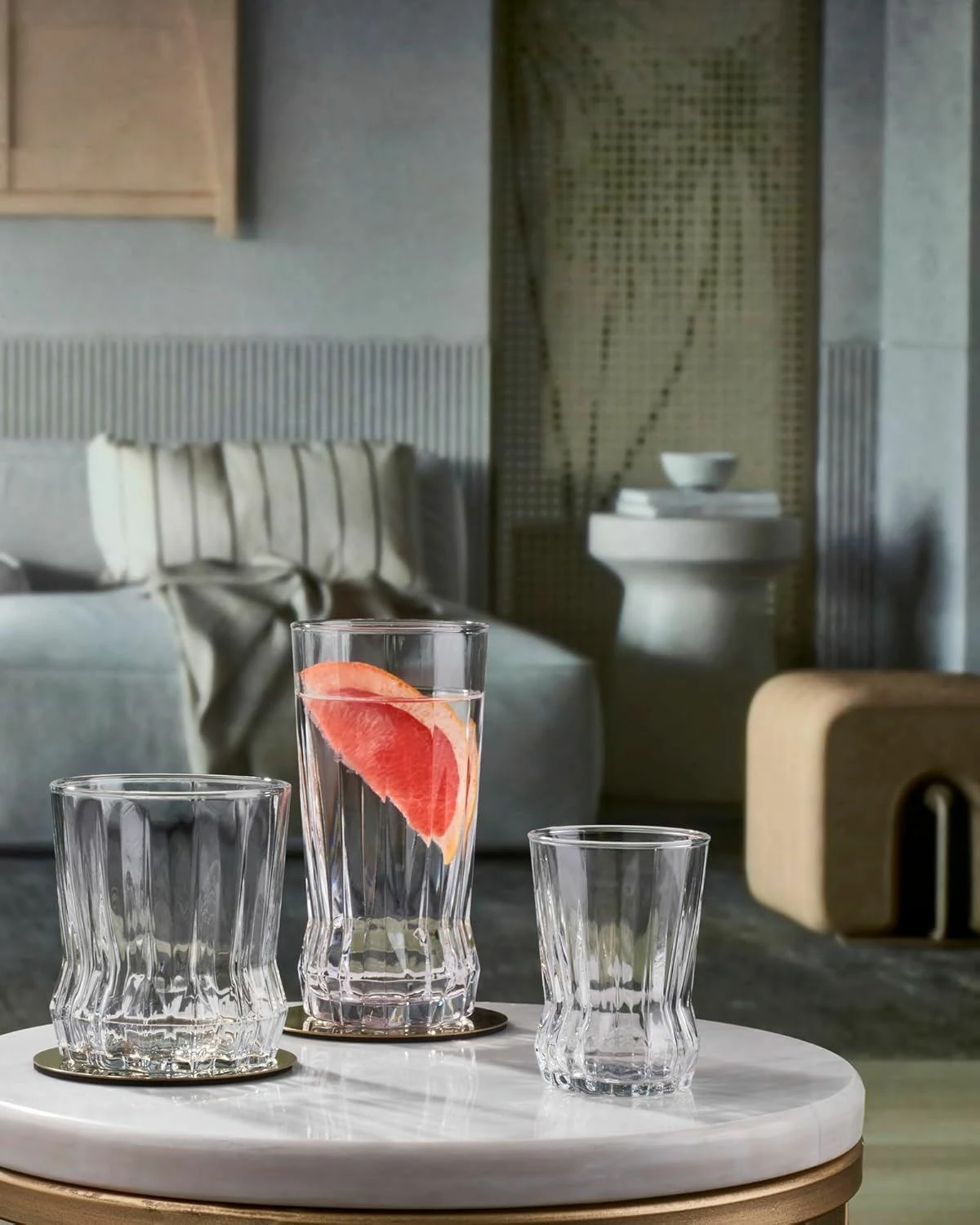 Set gotash prej qelqi (18 copë), Hermia Concept, Gaia 18