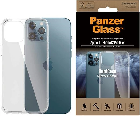 Mbështjellës PanzerGlass ClearCase për iPhone 12 Pro Max, transparent