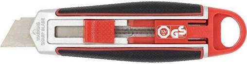 Cutter WEDO Safety Long Blade, 60x19mm, inox, zi/kuqe