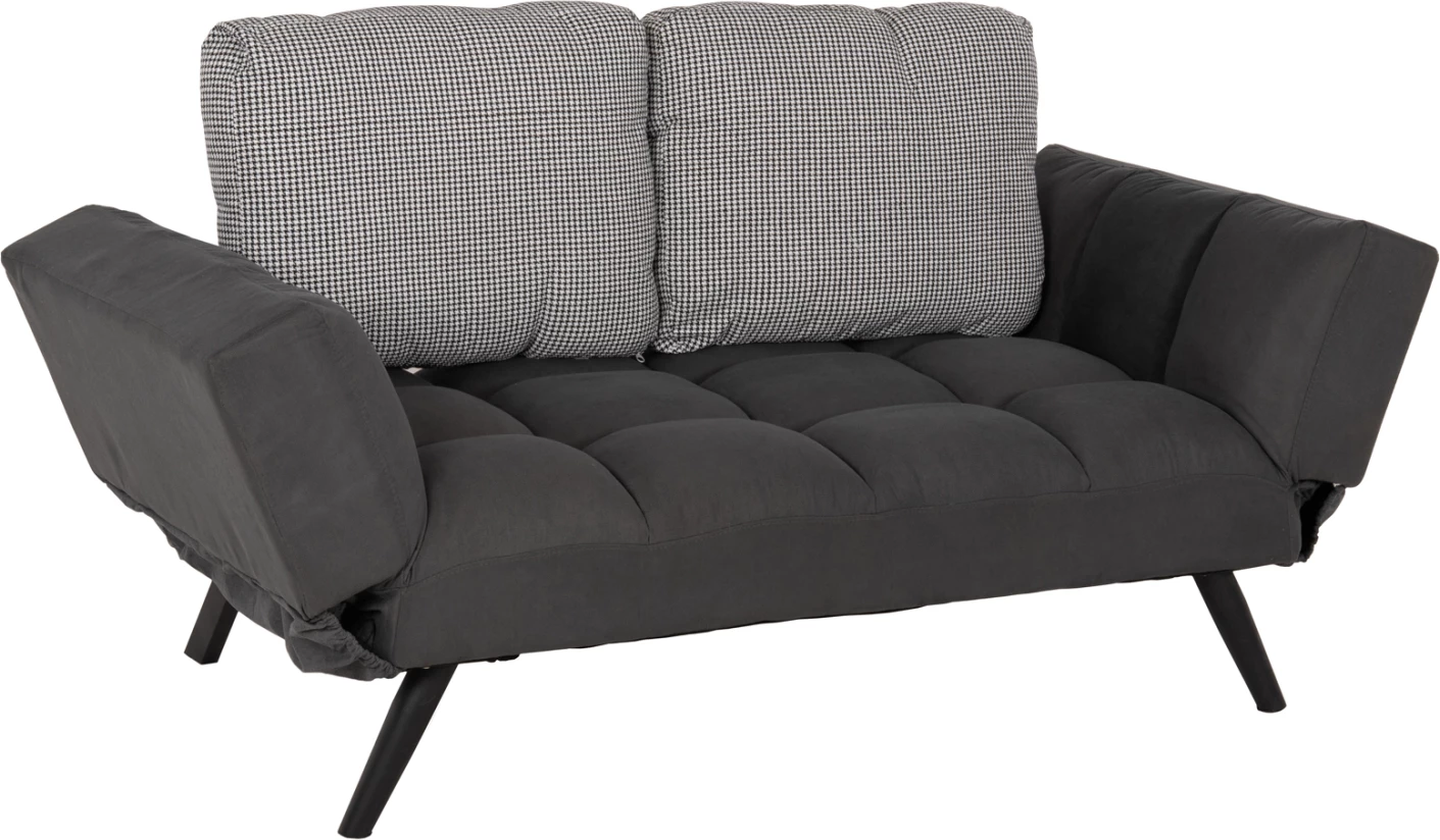 Divan 3 vendësh FH3169.01 GRI me Jastëkë 165-190x75x89Η cm