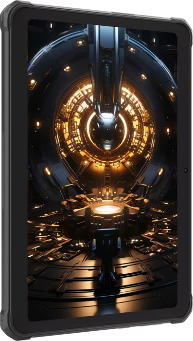 tablet HOTWAV TAB R8 10.1\" HD+ 4GB RAM/128GB 4G LTE Dual SIM Android 14 10800mAh IP68/IP69K MIL-STD-810H, i zi, set me mbështjellës mbrojtës