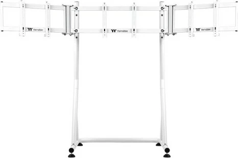 Mbajtës për 3 monitorë Thermaltake Triple Monitor Stand, për cockpit, i bardhë