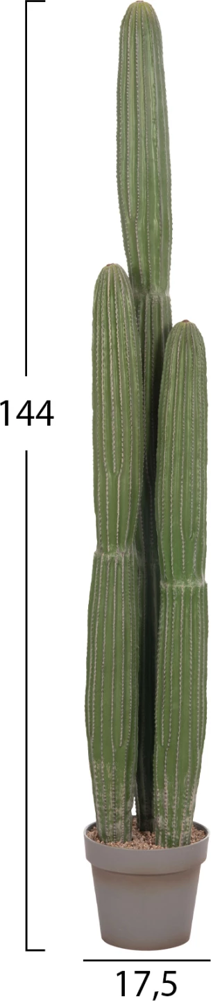 Bimë dekorative sintetike në vazo, lloj kaktusi, FH4745, 17.5x144cm