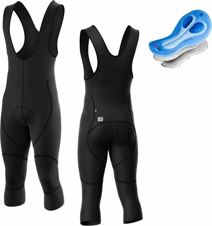 Shorce 3/4 për biçikletë Biemme, të zeza