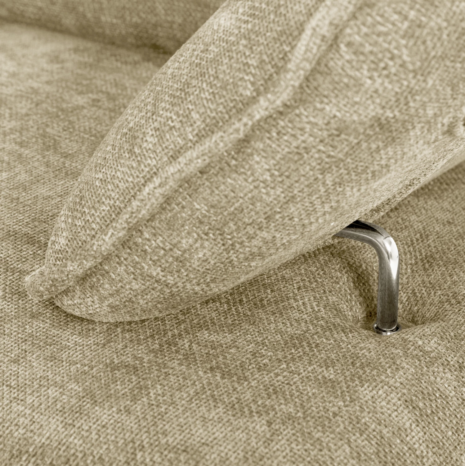 Divan-krevat këndor (majtas) CONVERT FH3268.01L, pëlhurë ecru, 283x188x100H cm