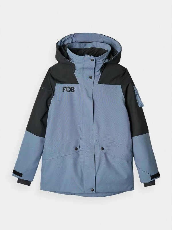 Jakne snowboard për femra 4F 4FWAW24TTJAF586, e kaltër