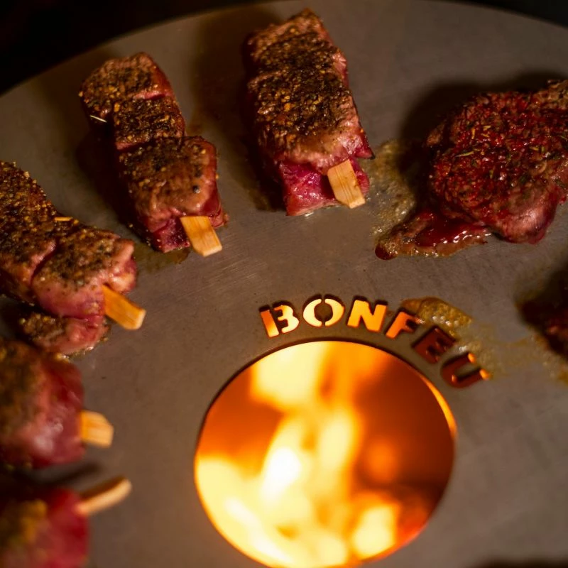 Plancha për outdoor Bonfeu, e zezë