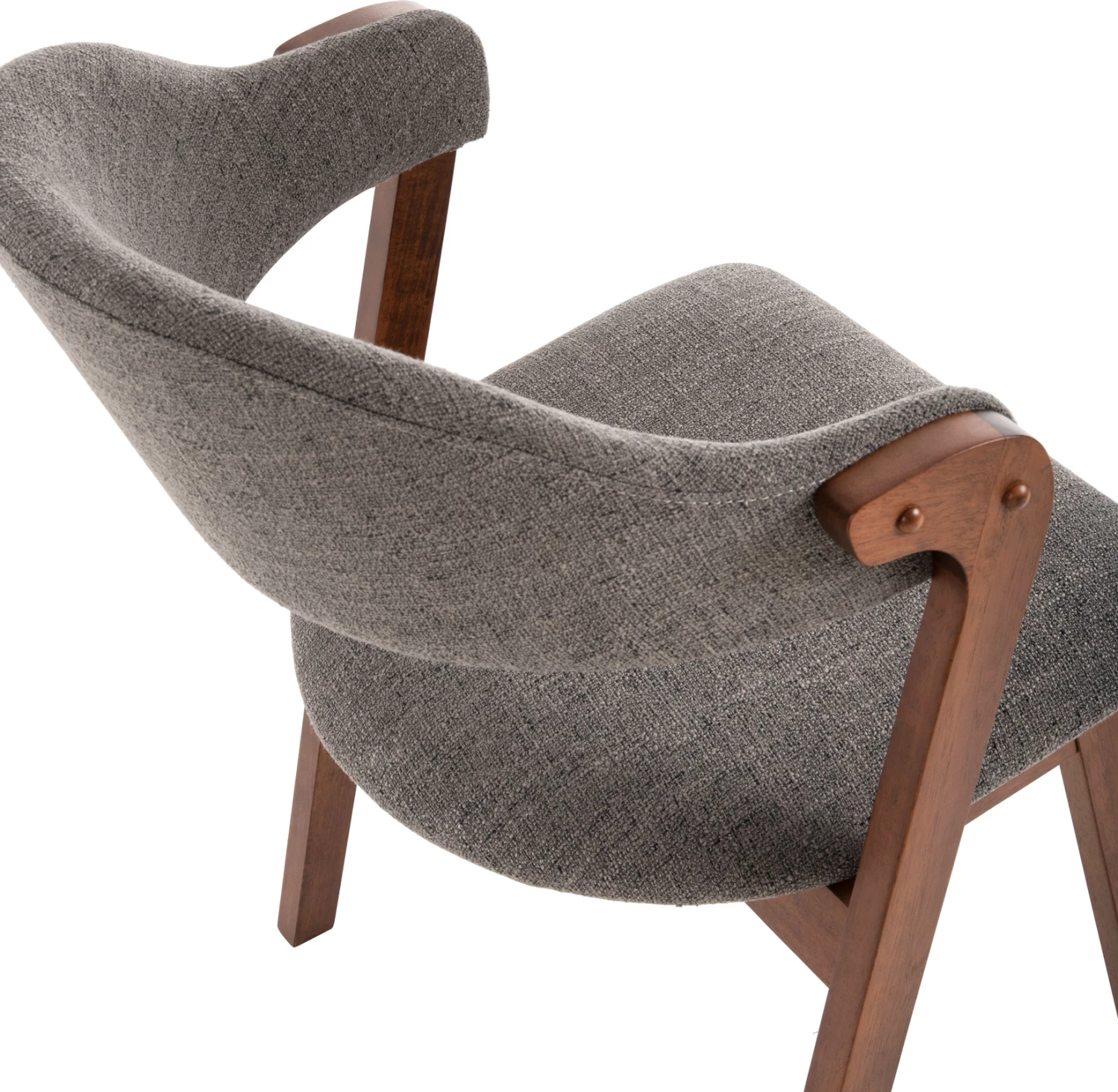 Karrige për ngrënie RIDER FH9734.01 dru gome ngjyrë arre-gri pëlhurë 59x59x83Hcm., set prej 2 copë