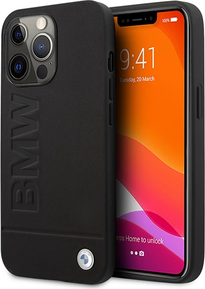 Mbështjellës BMW BMHMP14XSLLBK për iPhone 14 Pro Max 6.7", hardcase, MagSafe, i zi