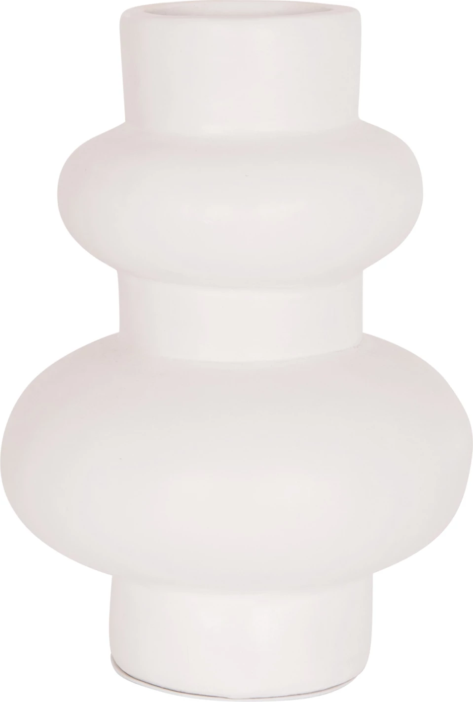 Vazo dekorative tavoline LEMA, terrakotë e bardhë, FH4664.02M, 22x29cm