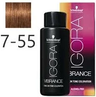 Ngjyrë për flokë Semi Permanente IG Vibrance 7-55 Medium Blonde Gold Extra, 60 ml