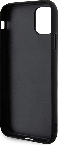 Mbështjellës Karl Lagerfeld KLHCN613DRKNK për iPhone 11/XR 6.1", hardcase, Rubber Karl Head 3D, zi