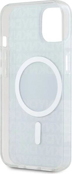Mbështjellës DKNY IML Mono & Stripe MagSafe për iPhone 15/14/13, i zi