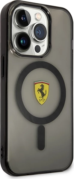 Mbështjellës Ferrari FEHMP14LUKK për iPhone 14 Pro 6.1", MagSafe, i zi