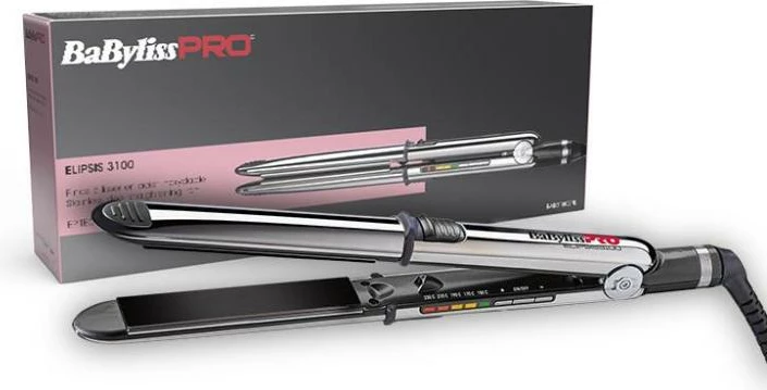 Hekur për flokë BaByliss Pro Elipsis BAB3100EPE 230°C, pllaka 24x110 mm, IonMultiplier, gri