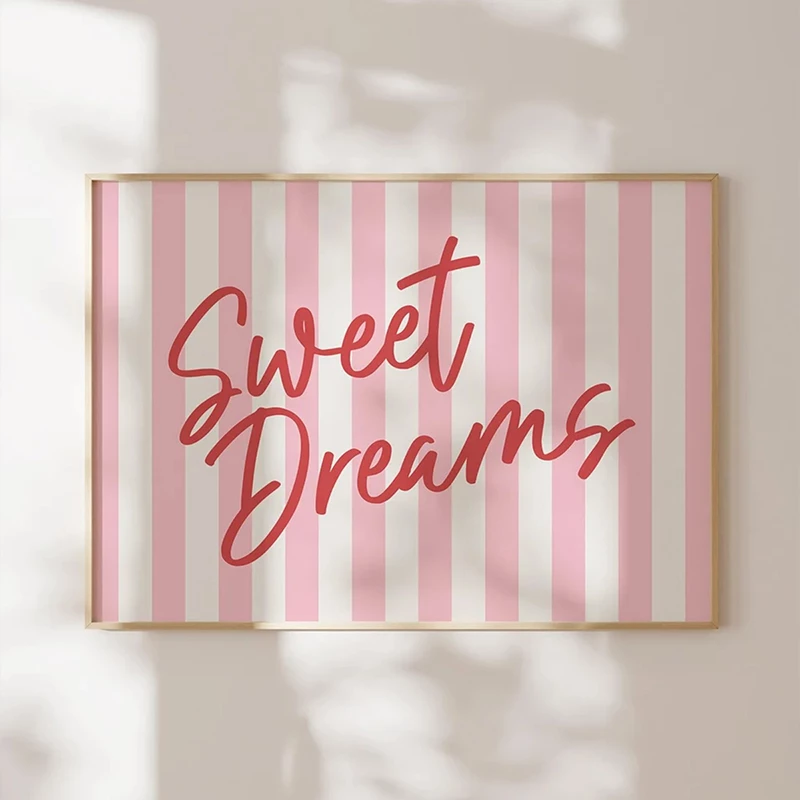 Dekor murit në kornizë Sweete, print digjital, shumëngjyrësh, 48x1.5x33cm