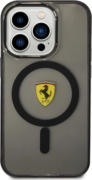 Mbështjellës Ferrari FEHMP14LUKK për iPhone 14 Pro 6.1", MagSafe, i zi