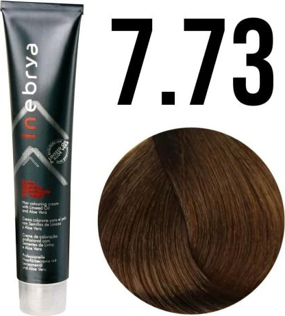 Ngjyrë për flokë Inebrya 7/73 Bionde Kafe e artë, 100 ml