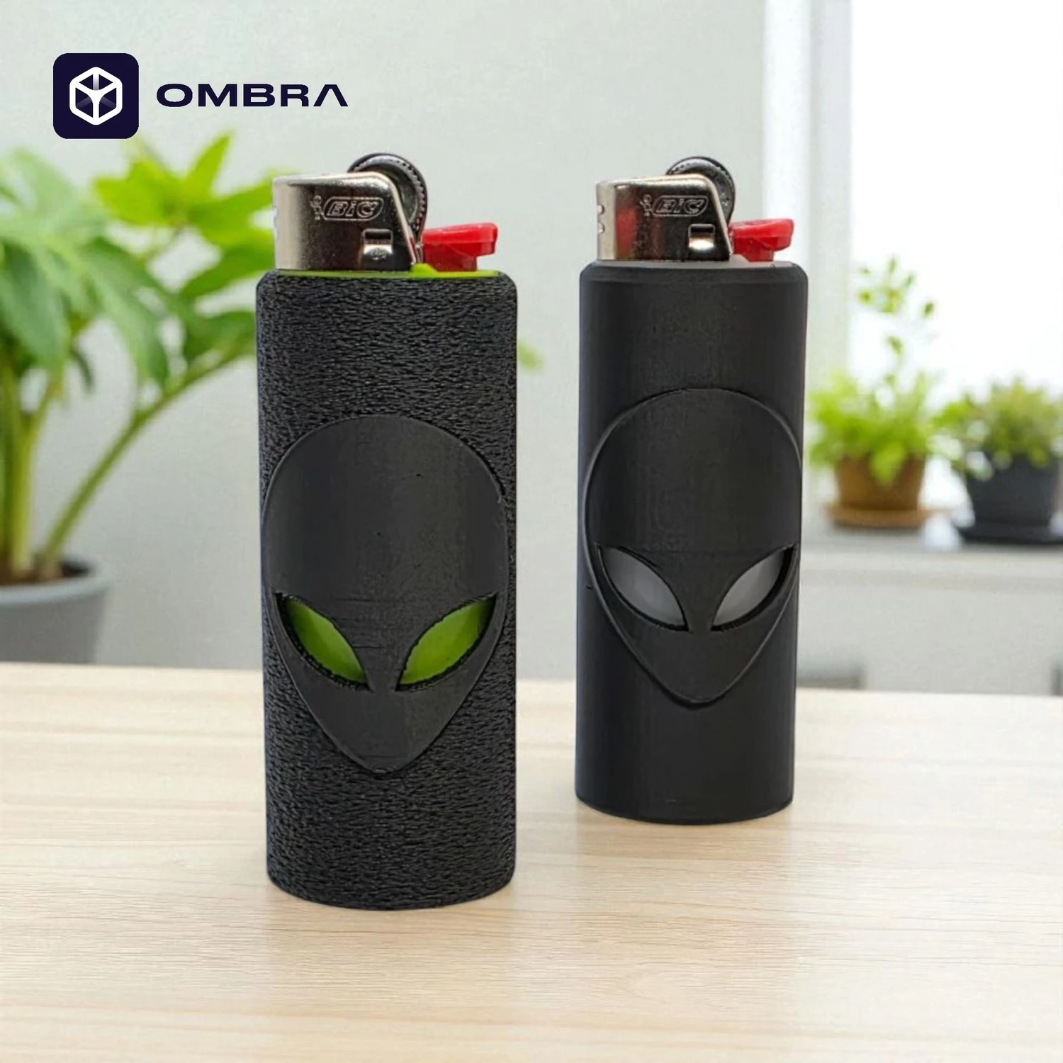 Mbajtëse çakmaku BIC "Alien Bic Case", e zezë