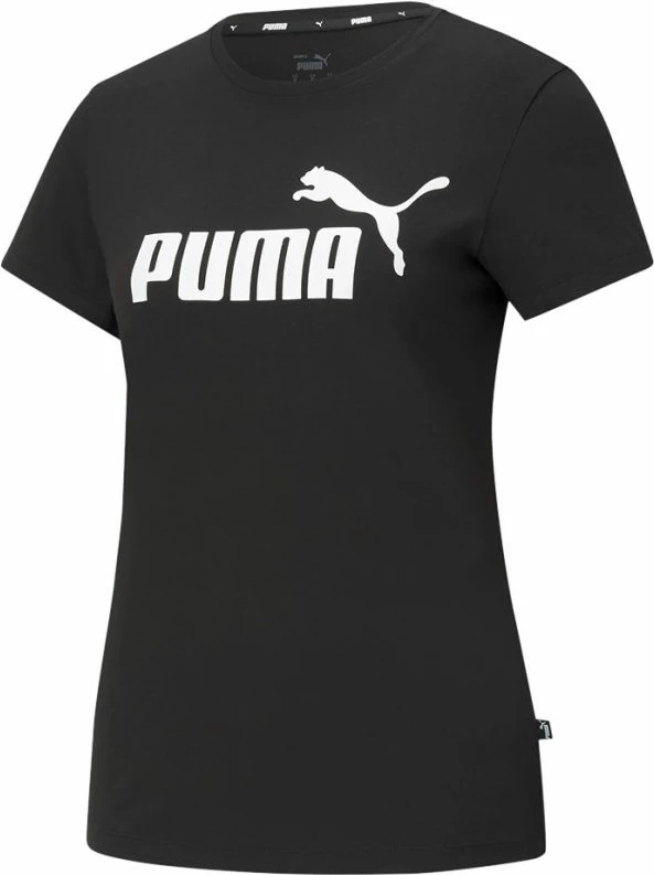 Maicë Puma për femra, modeli ESS Logo Tee, e zezë
