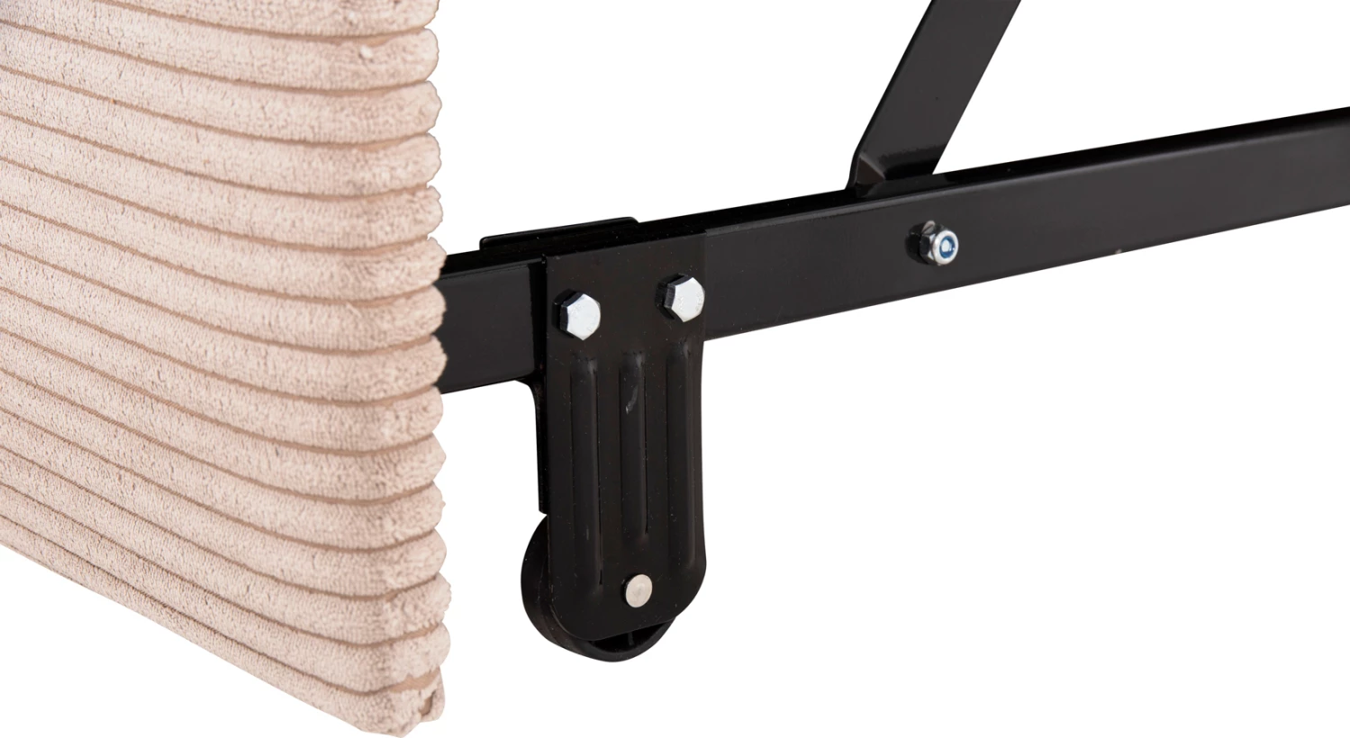 Divan këndor (majtas) me hapësirë ruajtjeje ALDO FH3276.01L, pëlhurë bezhë, 256x91-159x87H cm