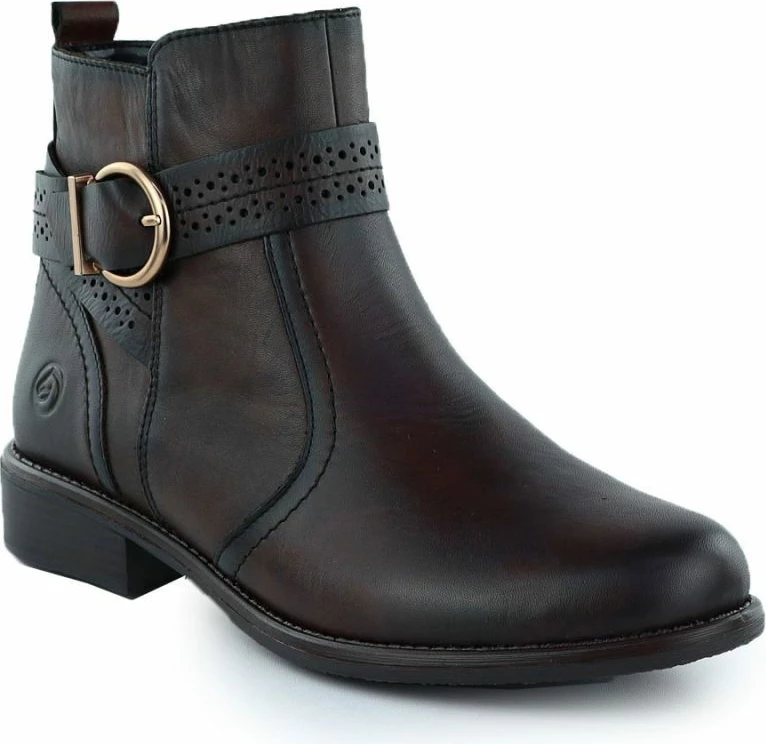 Çizme lëkure femra Rieker Remonte D0F81-25, kafe