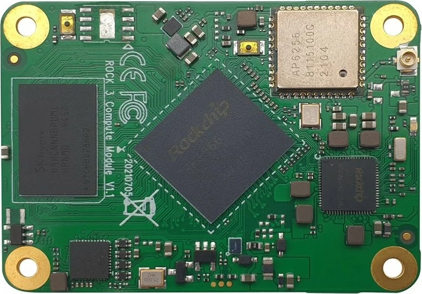 Modul kompjuteri ALLNET Radxa CM3 Model A Rock3 RK3566, 4GB RAM, 32GB EMMC