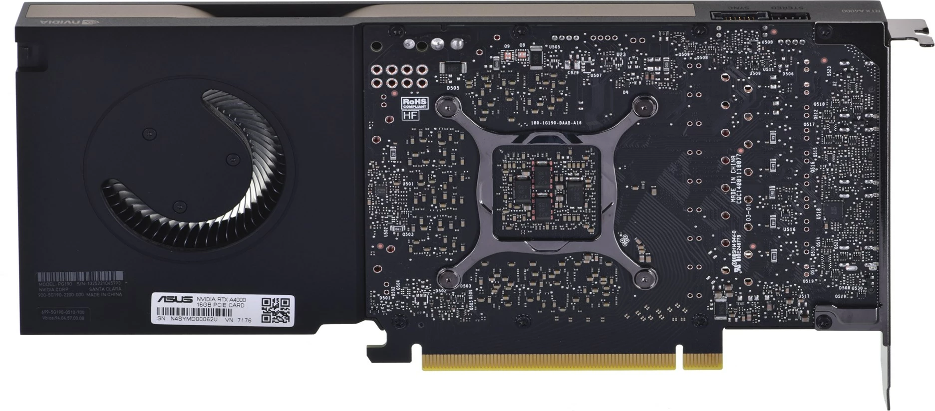 Kartë grafike ASUS A4000 NVIDIA RTX A4000, 16GB