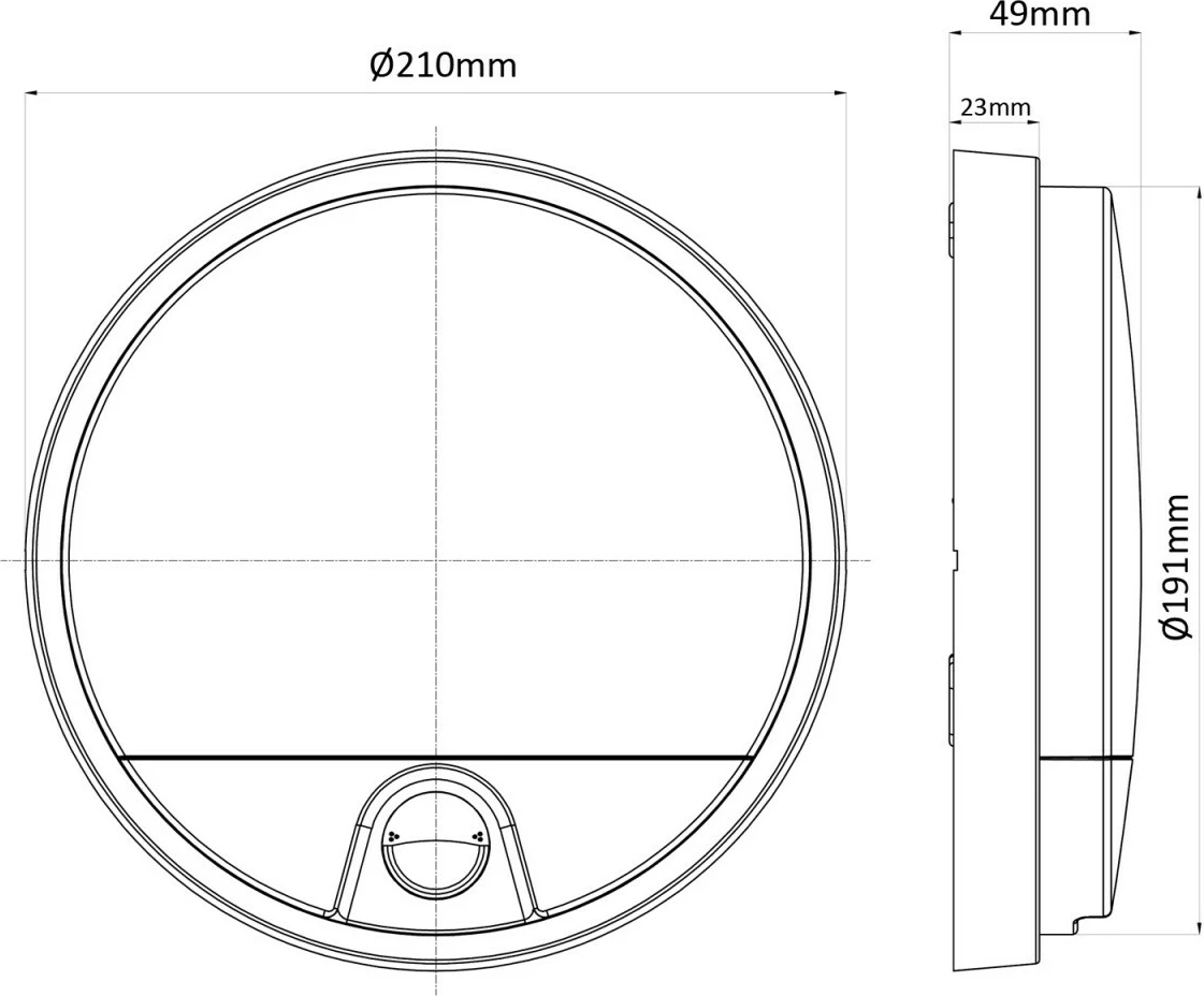 Lampë LED me sensor lëvizjeje, Maclean MCE291 W, 50/60 Hz, rreze 9 m, e bardhë