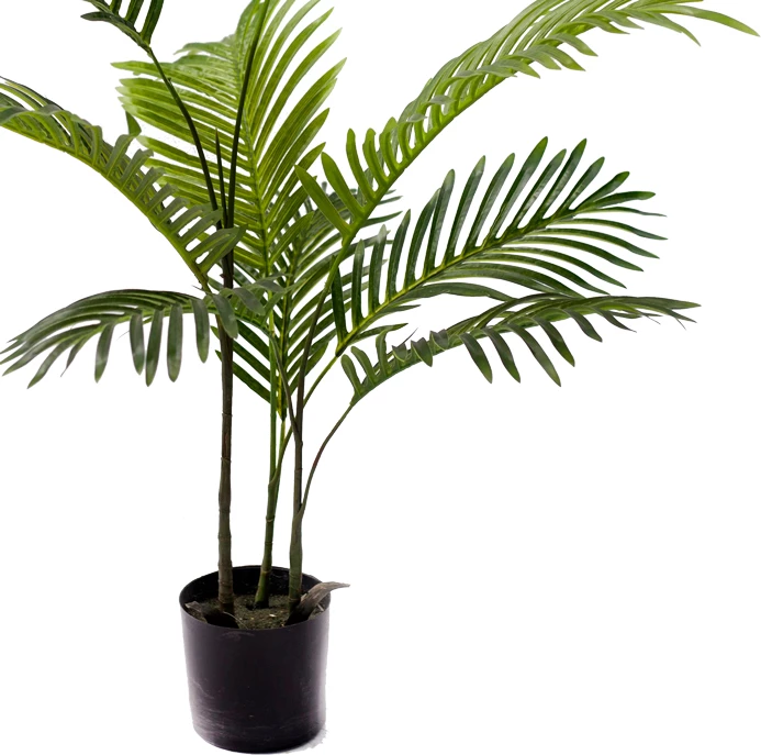 Bimë dekorative Areca në vazo, ngjyrë e gjelbër, H80cm