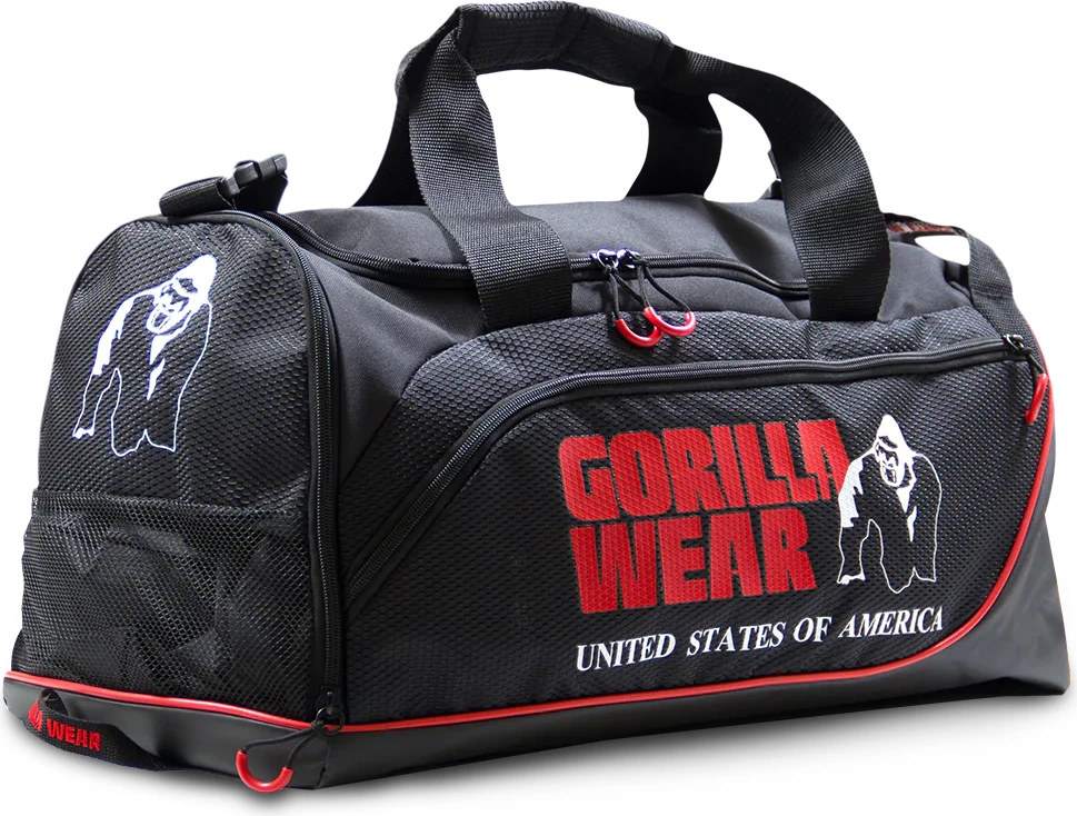 Çanta për palestër Jerome - E zezë/E kuqe