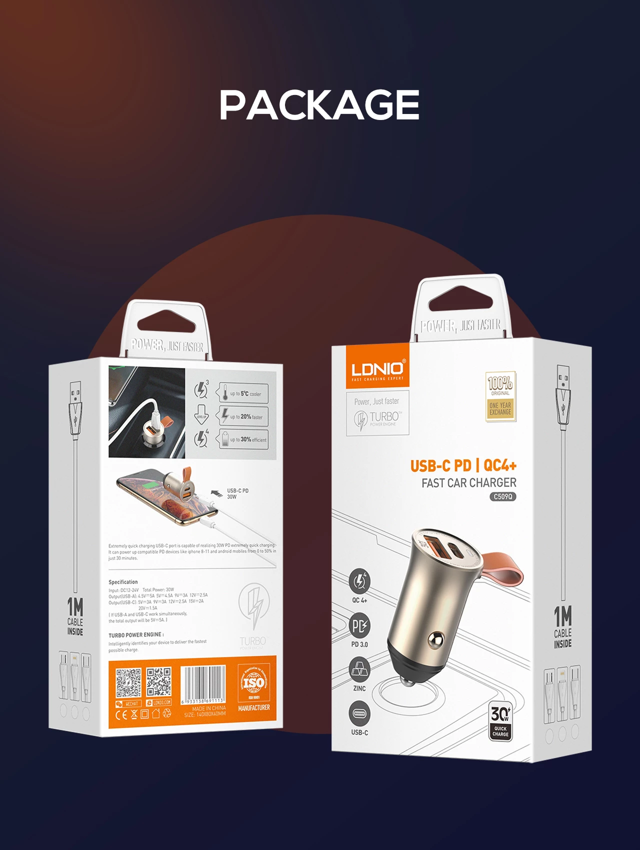 Karikues Për Veturë LDNIO C509Q (Ari)