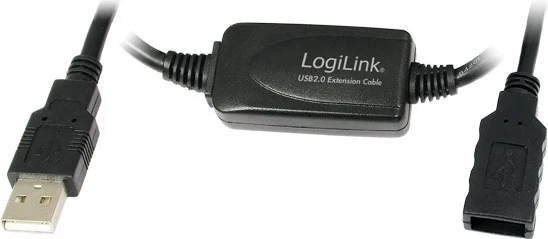 Zgjatës USB LogiLink, i zi