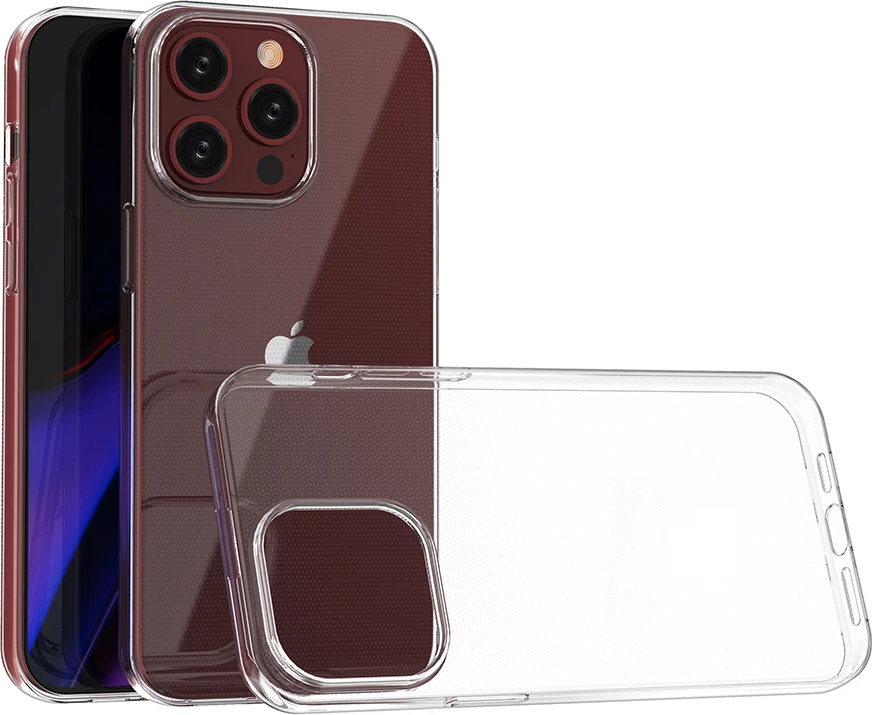 Mbështjellës Hurtel Ultra Clear për iPhone 15 Pro Max, Transparent