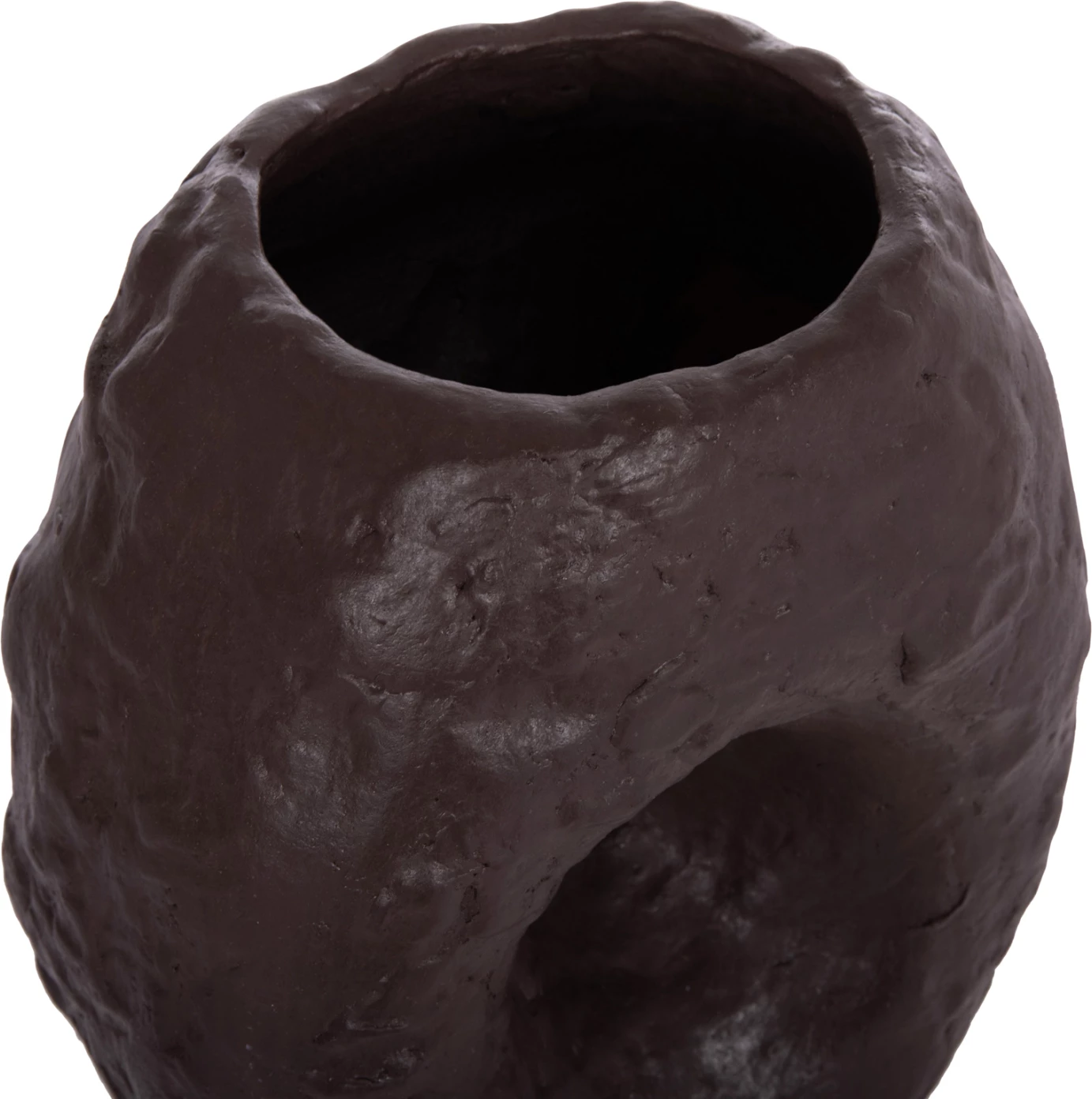 Vazo dekorative tavoline NAMENTIS, terrakotë, ngjyrë çokollate, FH4673.07S, 22x13x28cm