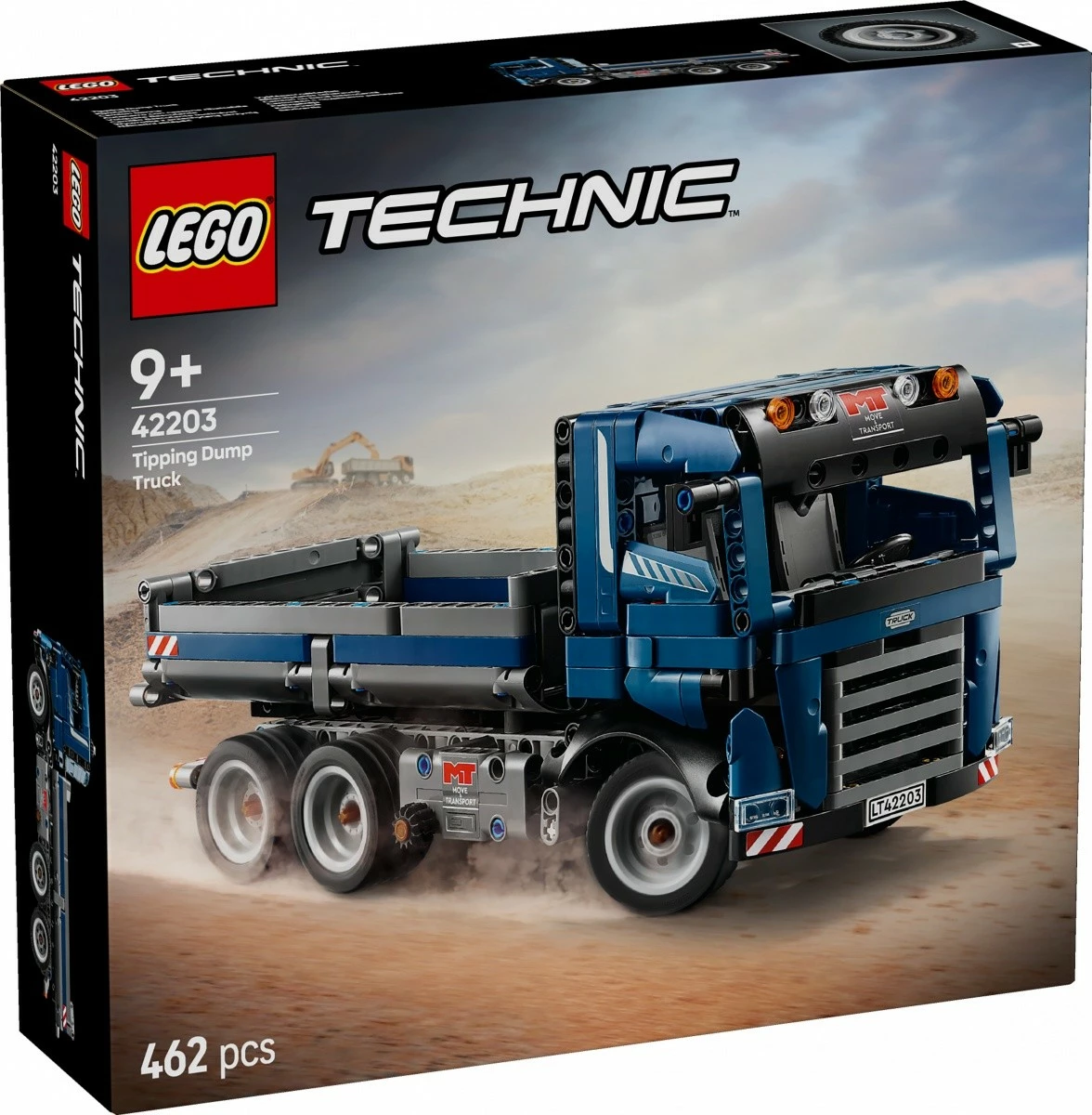 Set LEGO Technic Tipper Truck 42203, 462 pjesë, Blu