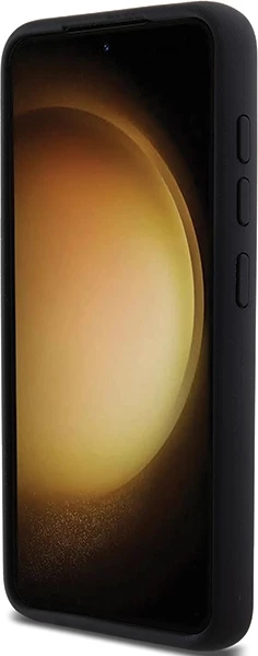 Mbështjellës Karl Lagerfeld Silicone Ikonik Metal Pin për Samsung Galaxy S23, i zi