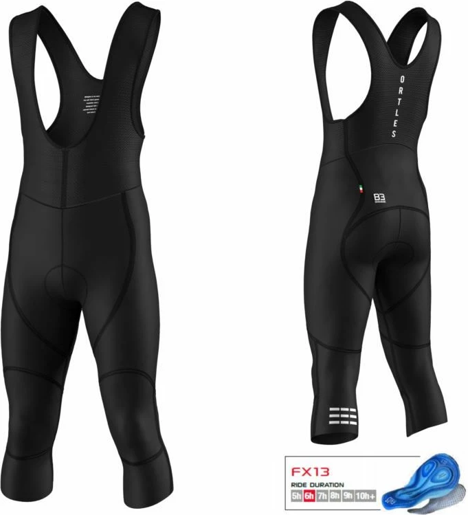 Shorce 3/4 për meshkuj Biemme, të zeza