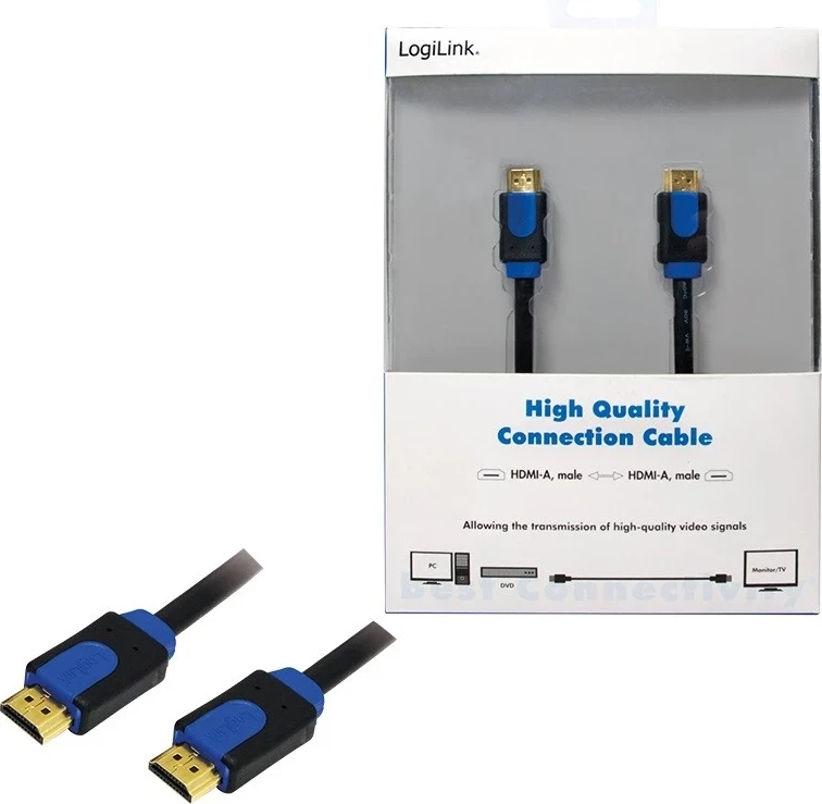Kabllo LogiLink HDMI, 3m, i zi